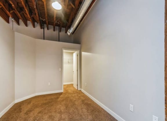 Living room at Rocket Transfer Lofts, Des Moines, Iowa