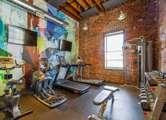 Gym at Rocket Transfer Lofts, Des Moines, 50309