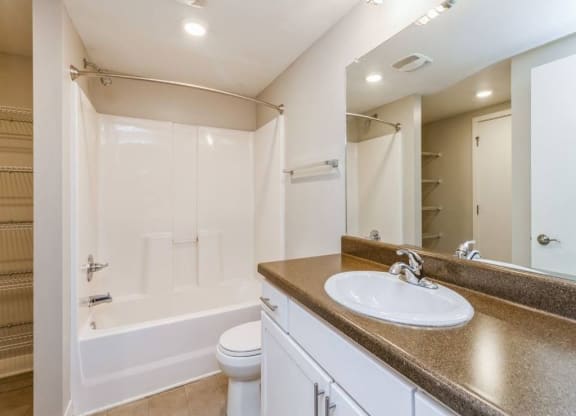 Bathroom at Rocket Transfer Lofts, Des Moines, IA