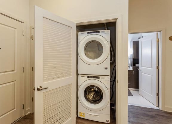 In Home Full Size Washer And Dryer at Arrive Federal Hill, Baltimore, MD, 21230