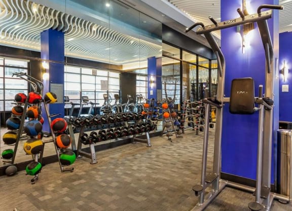 On-site fitness center at Arrive Federal Hill, Baltimore, MD, 21230