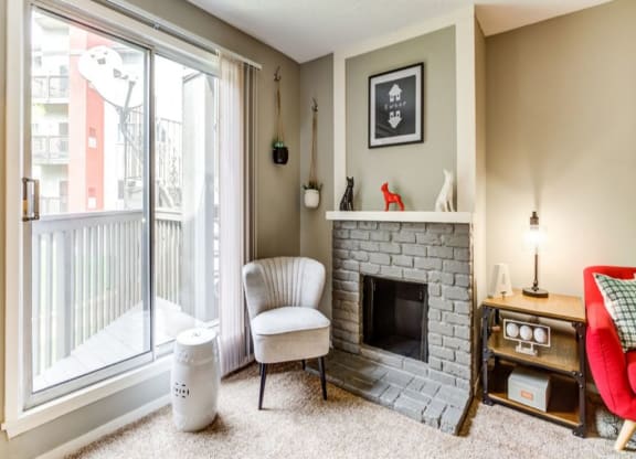 Fireplace at The Atwood at Eden Prairie, Eden Prairie, 55347