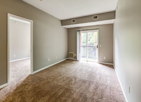 Carpeted Living Area at The Atwood at Eden Prairie, Eden Prairie