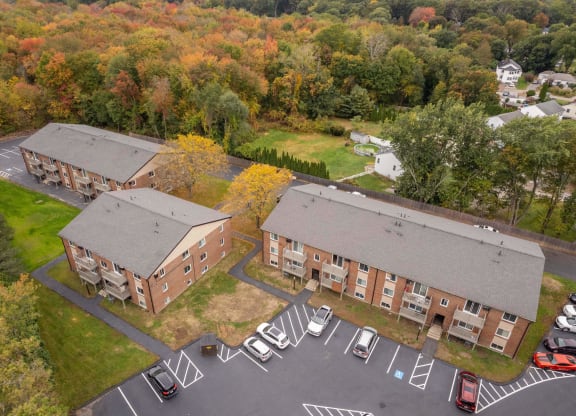 Aerial View at Flats at Merrill Pond, Worcester, MA