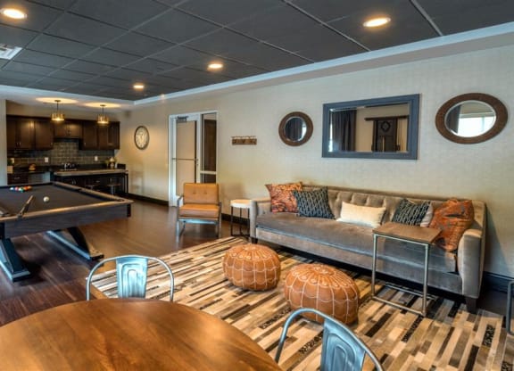 Living roomat Residences at the Street, Washington, Pennsylvania
