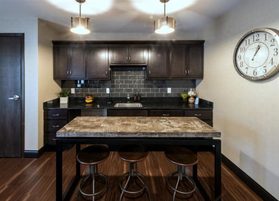 Kitchen at Residences at the Street, Washington, PA