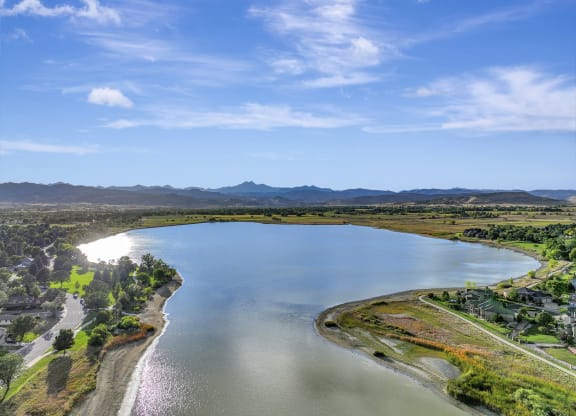 An aerial view of McIntosh Lake