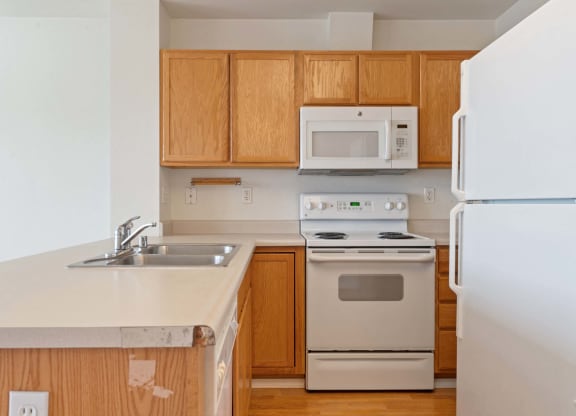 Kitchen at ReNew Bayshore Townhomes, Anchorage