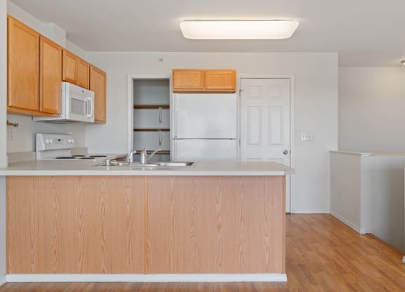 Kitchen at ReNew Bayshore Townhomes, Anchorage