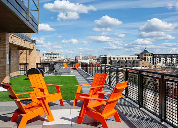 Outdoor Patio at The Venue on Knox Apartments, Minnesota