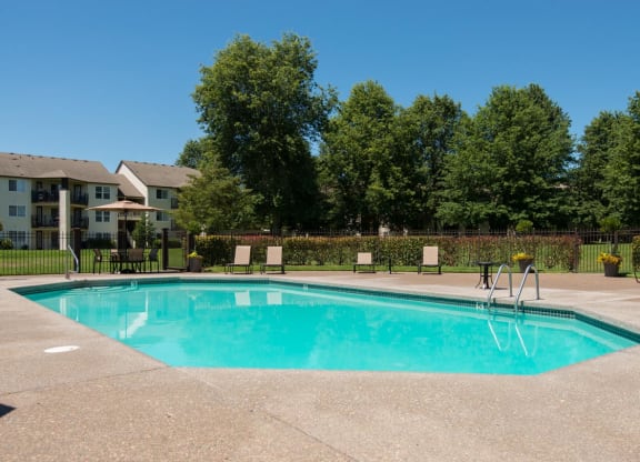the swimming pool at our apartments at Sundial Apartments, Wilsonville Oregon