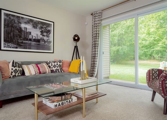 Living Room at Ascent at Farmington Hills, Farmington Hills, 48331