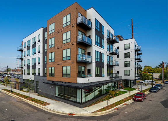 modern multi-story apartment at The Shale, Minneapolis