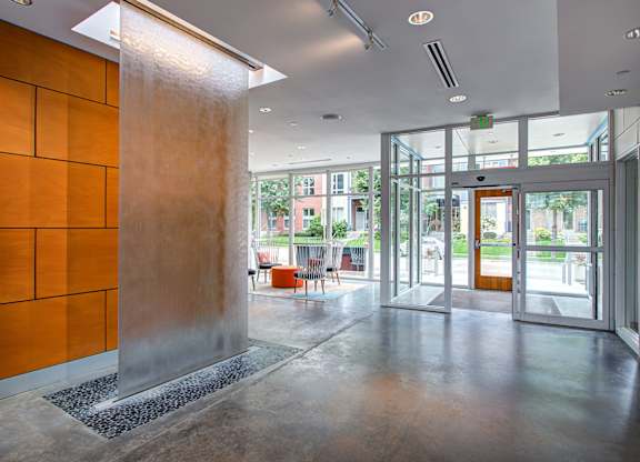 Posh Resident Lounge at Track 29 Apartments, Minneapolis, Minnesota