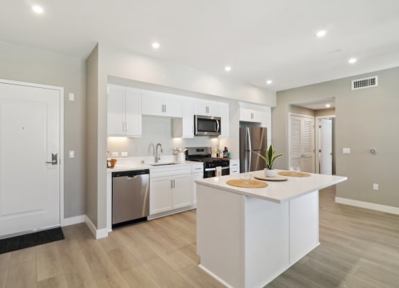 kitchen interior with stainless steel kitchen appliances at Arrive Temecula