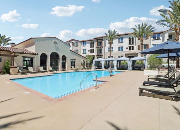 the swimming pool at Arrive Temecula