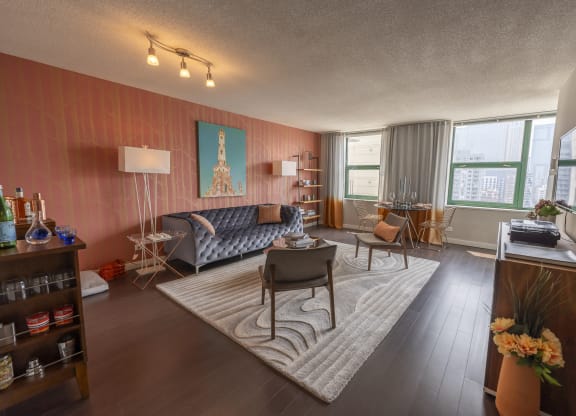 Living Room at West77, Chicago, Illinois
