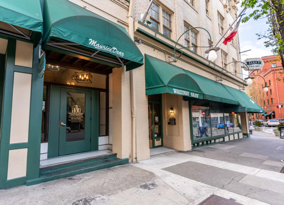 Street view of front of property with green awning at Whitney Gray, Portland Oregon ?