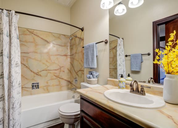 a bathroom with a sink and a toilet and a shower at Whitney Gray, Portland, OR 97205 ?