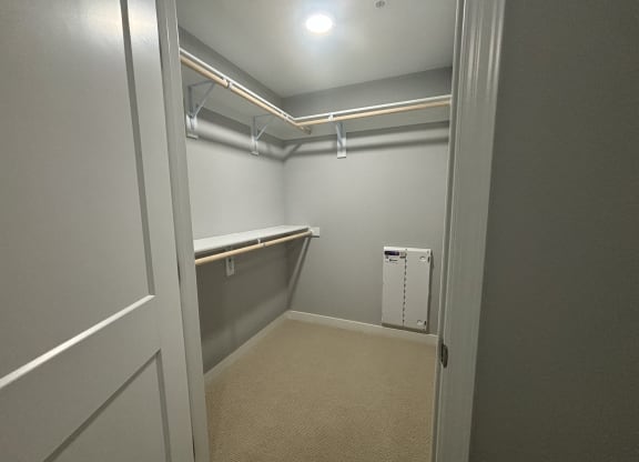 a large walk-in closet