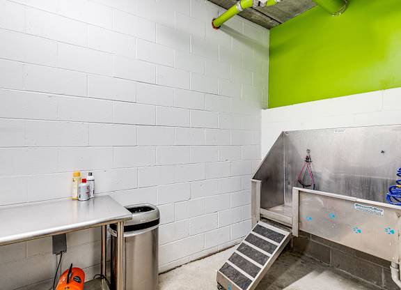 Dog washing station at Zest, Minneapolis, MN, 55419