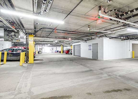Garage parking at Zest, Minnesota