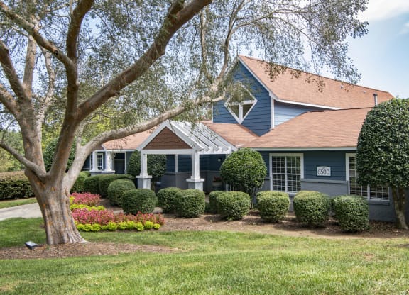 a house with a large tree in front of it