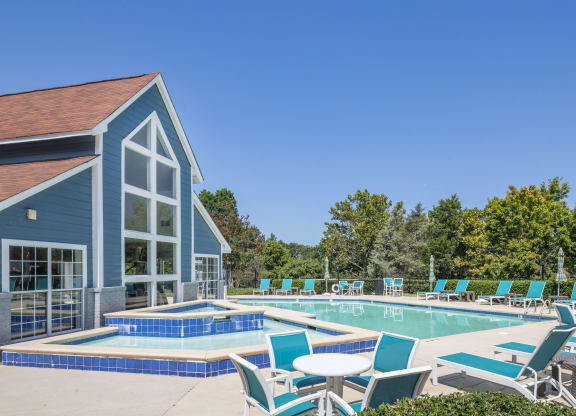 our apartments showcase an unique swimming pool