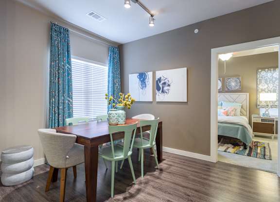 Model Dining Room with Track Lighting