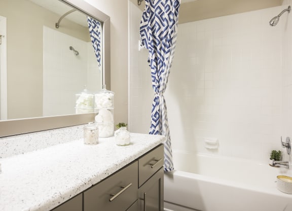 Eclipse Apartments Duluth GA renovated bathroom