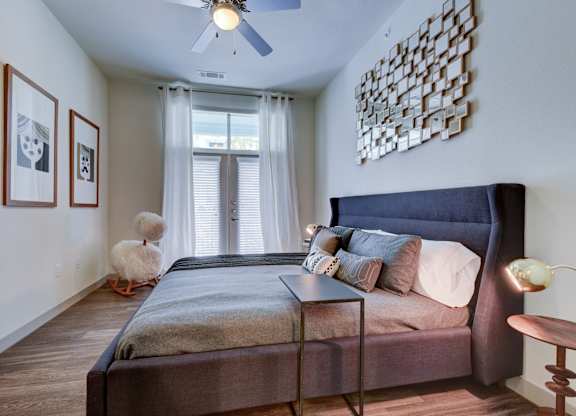 Bedroom with large window at Agave, San Antonio, 78205