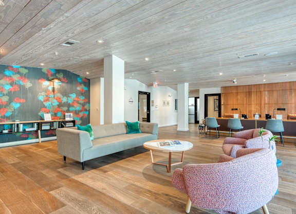 Clubhouse Living Room with chairs at Agave, San Antonio, TX