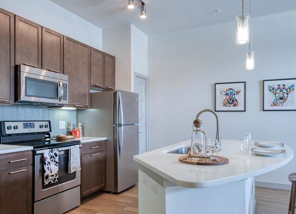 Kitchen with white counter at Agave, San Antonio, TX, 78205