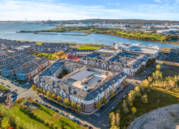Drone Exterior View at Harbor Pointe, Bayonne, New Jersey