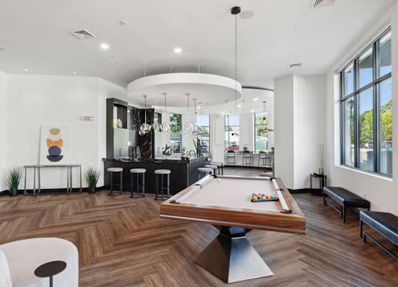 Billiards Table In Clubhouse at Metro 303, Hempstead, 11550