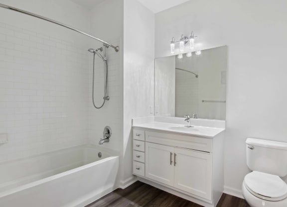 Large Soaking Tub In Bathroom at Metro 303, New York