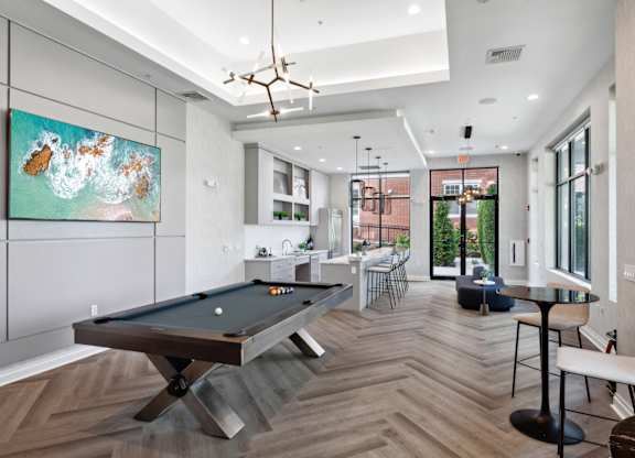 Game Room With Pool Table at West 130, West Hempstead, NY, 11552