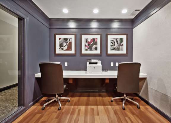 Working area with a printer at West 130, New York , 11552