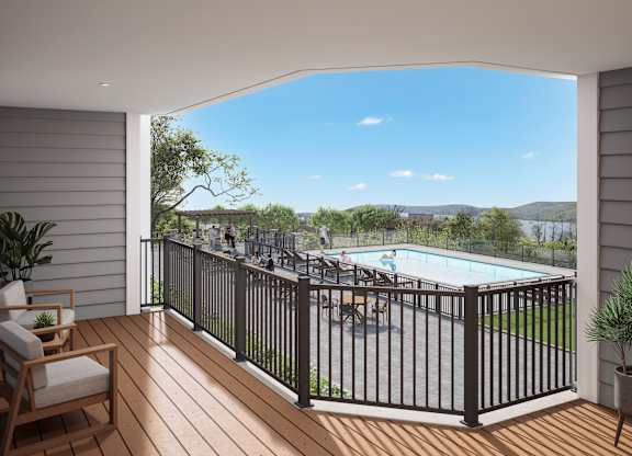Balcony And Patio at East Point on Hudson, Peekskill, 10566