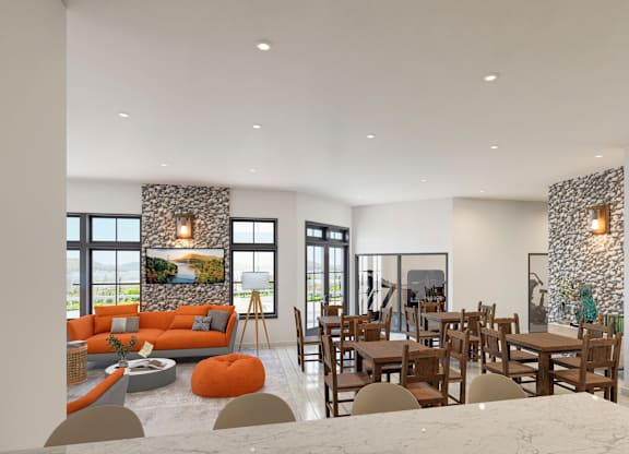 Clubroom at East Point on Hudson, Peekskill, NY 
