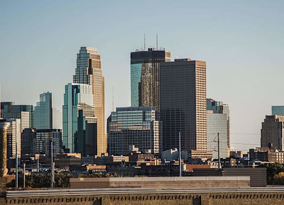 the skyline of the city