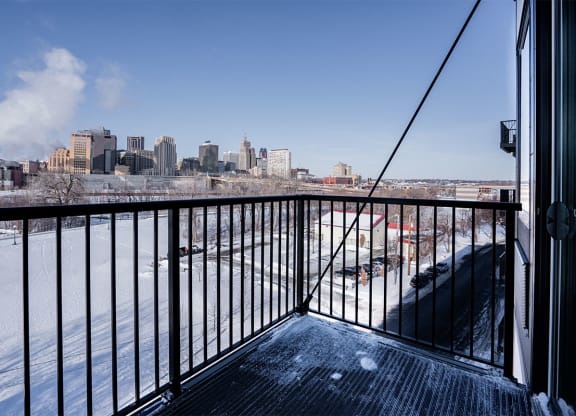 apartment with balcony and city views