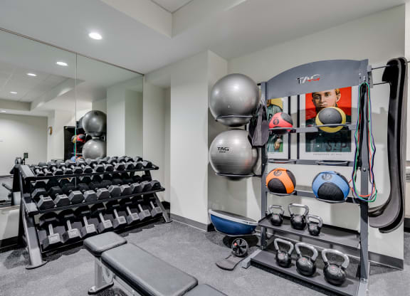 the gym at the house