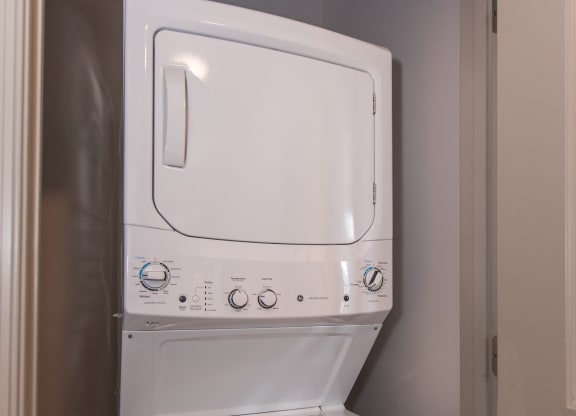 a washer and dryer in the laundry room at The Whitworth, Williamsburg, 23185