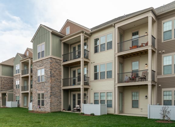 an exterior view of an apartment complex at The Whitworth, Virginia