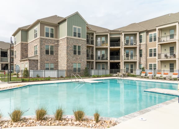 our apartments showcase an unique swimming pool at The Whitworth, Williamsburg, VA