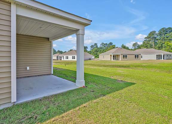 Covered Patio at Seaboard at Sidbury Station, Castle Hayne, NC, 28429