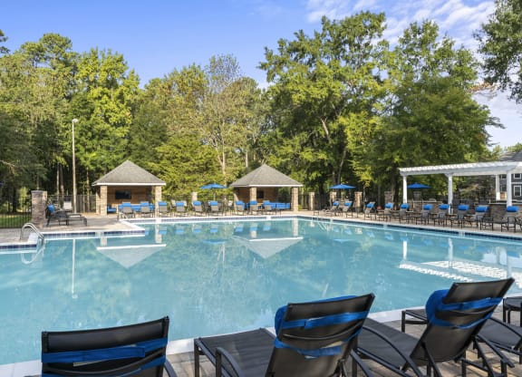 the swimming pool at the resort at glade springs at Trails at Short Pump Apartments, Richmond, 23233