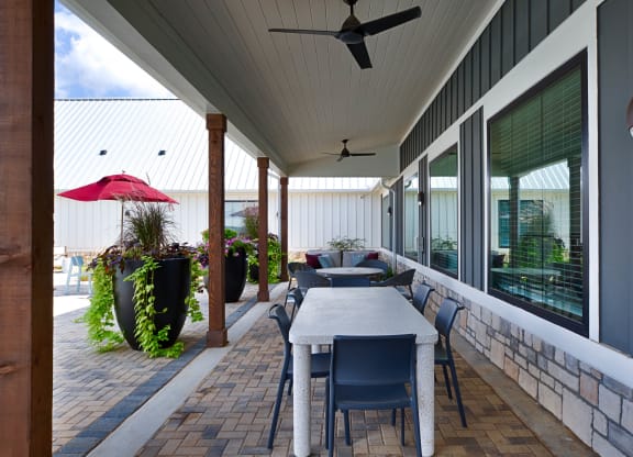 Outdoor areaat Farmhaus Apartments, Madison, 35757