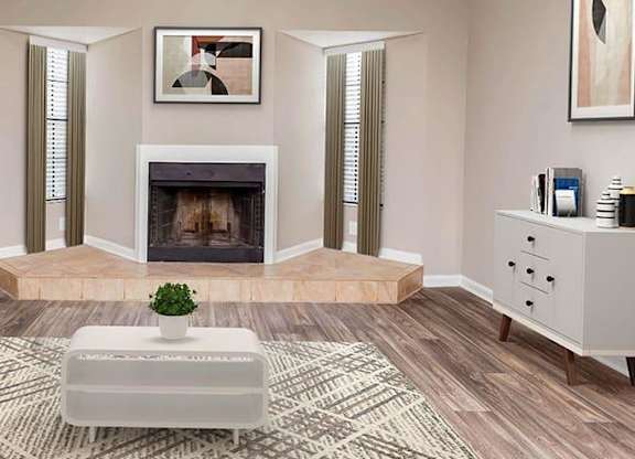 Fireplace Living Area at Bradford Pointe, Georgia, 30909